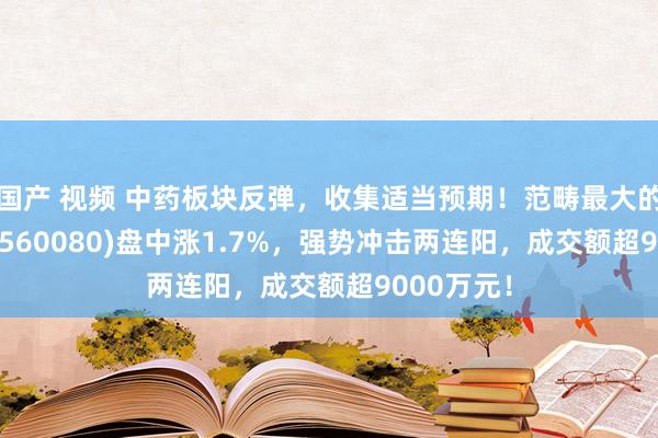 国产 视频 中药板块反弹，收集适当预期！范畴最大的中药ETF(560080)盘中涨1.7%，强势冲击两连阳，成交额超9000万元！