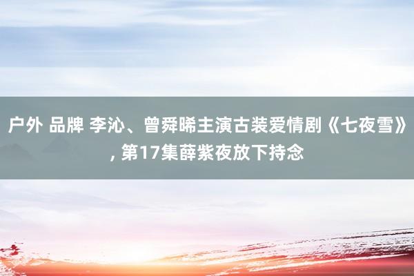 户外 品牌 李沁、曾舜晞主演古装爱情剧《七夜雪》， 第17集薛紫夜放下持念