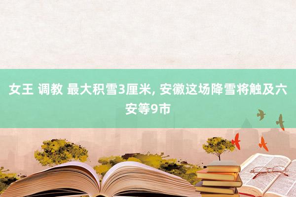 女王 调教 最大积雪3厘米， 安徽这场降雪将触及六安等9市