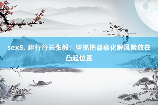 sex5. 建行行长张毅：坚抓把督察化解风险放在凸起位置