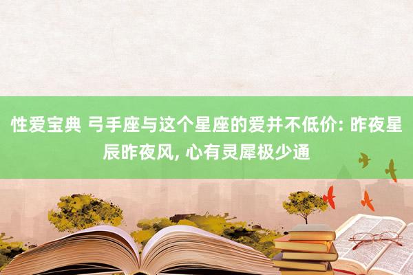 性爱宝典 弓手座与这个星座的爱并不低价: 昨夜星辰昨夜风， 心有灵犀极少通