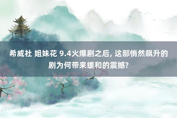希威社 姐妹花 9.4火爆剧之后， 这部悄然飙升的剧为何带来缓和的震撼?