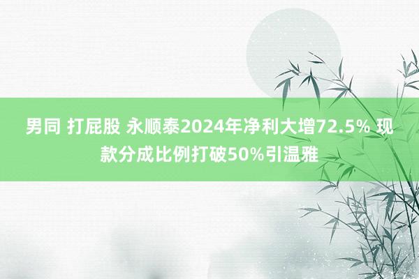男同 打屁股 永顺泰2024年净利大增72.5% 现款分成比例打破50%引温雅