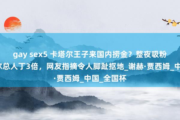 gay sex5 卡塔尔王子来国内捞金？整夜吸粉量是卡塔尔总人丁3倍，网友指摘令人脚趾抠地_谢赫·贾西姆_中国_全国杯
