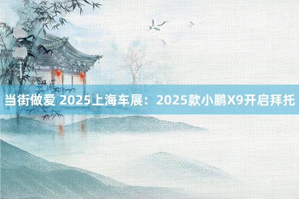 当街做爱 2025上海车展：2025款小鹏X9开启拜托